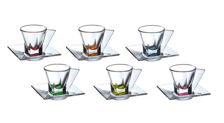 Fusion Set ES RCR Colours of RCR 6pz, Set Espresso 6x76ml, 6pcs, (73195020006/6)