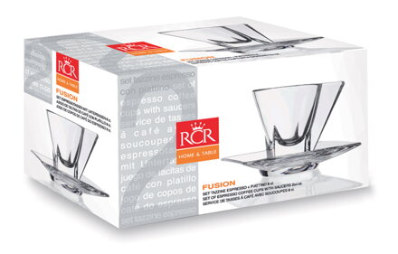 Fusion Set CA RCR Set Cappuccino 2pcs, 2x190ml + 2 trays, 2+2pcs, (23773020006/2)